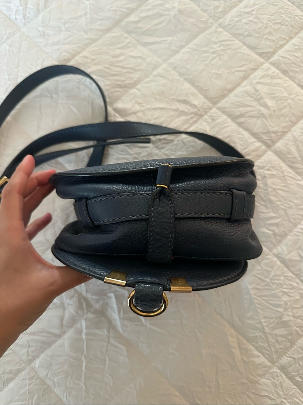 Chloe Mini Marcie Leather Bag - Picture 7 of 12